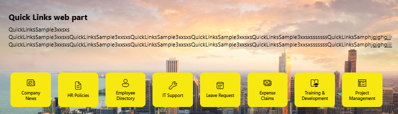 SharePoint Quick Link SPFX Webpart